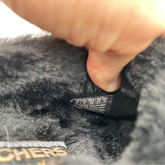 Skechers USA Shindigs Fortress Faux Fur Slip‎ On Clogs Shoes Slippers 6 (NWOT) - Picture 5 of 8